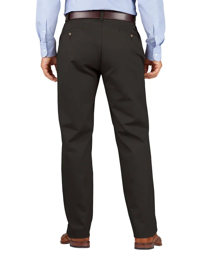 Relaxed Fit Tapered Leg Comfort Waist Khaki Pants Relaxed Fit Tapered Leg Comfort Waist Khaki Pants