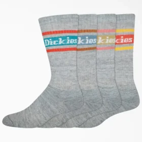 Rugby Stripe Socks, Size 6-12, 4-Pack