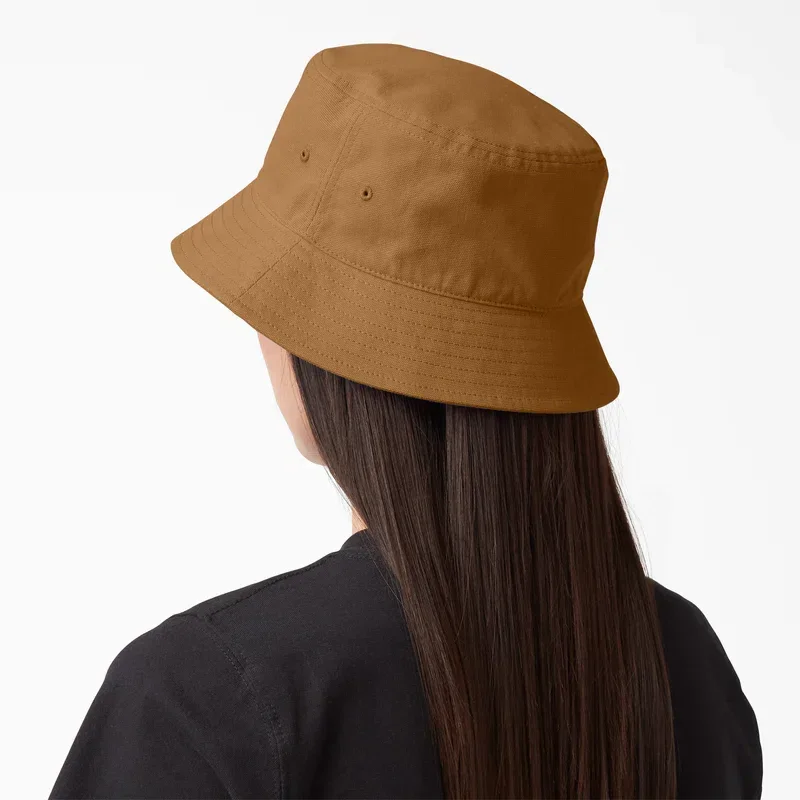 Script Logo Canvas Bucket Hat Script Logo Canvas Bucket Hat