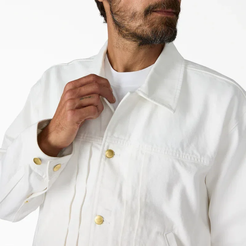 Selvedge Pleated Denim Jacket Selvedge Pleated Denim Jacket