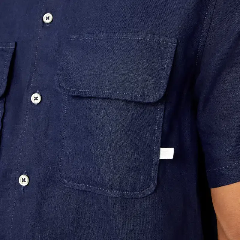 Short Sleeve Linen Work Shirt Short Sleeve Linen Work Shirt
