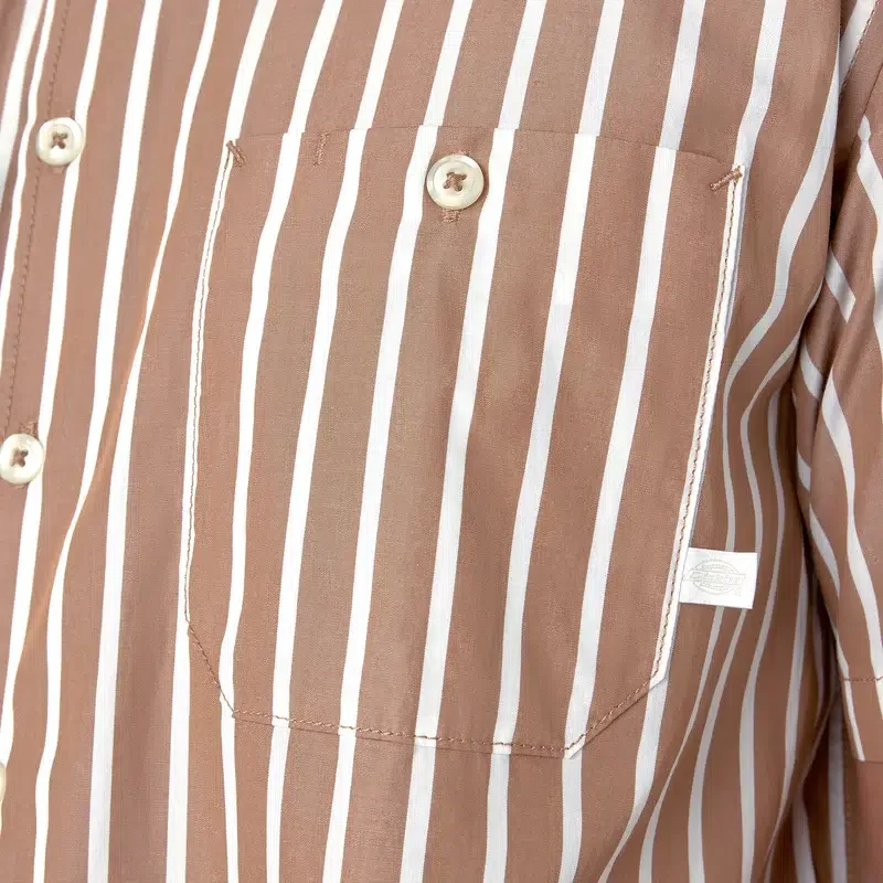 Short Sleeve Striped Service Shirt Short Sleeve Striped Service Shirt