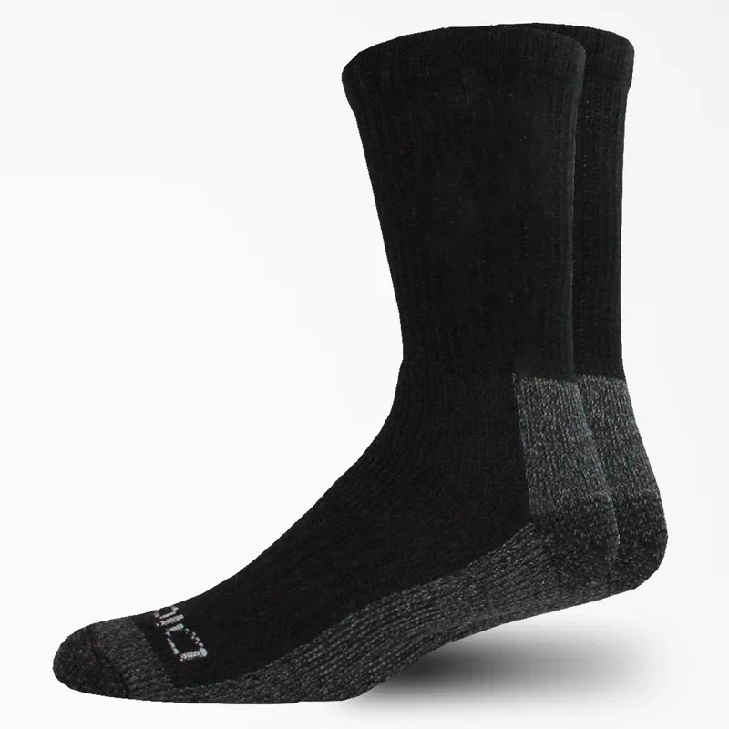 Steel Toe Crew Socks, Size 6-12, 2-Pack Steel Toe Crew Socks, Size 6-12, 2-Pack