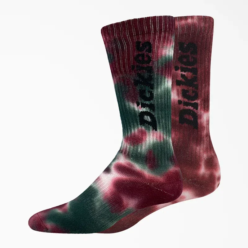 Tie-Dye Crew Socks, Size 6-12, 2-Pack Tie-Dye Crew Socks, Size 6-12, 2-Pack