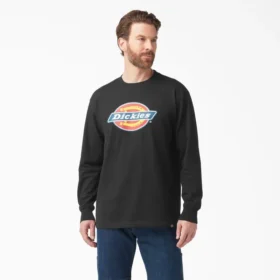 Tri-Color Logo Graphic Long Sleeve T-Shirt