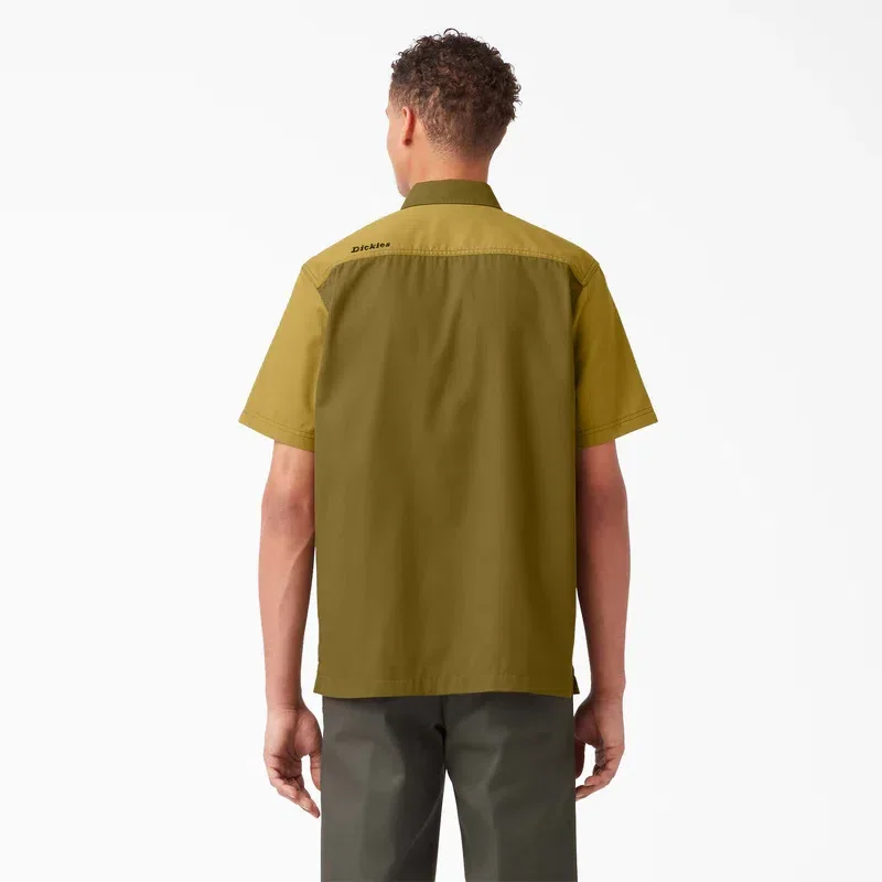 Twill Button-Up Short Sleeve Work Shirt Twill Button-Up Short Sleeve Work Shirt