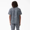 Twill Button-Up Short Sleeve Work Shirt