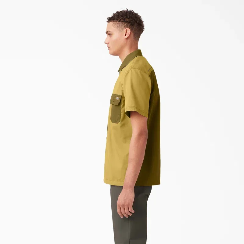 Twill Button-Up Short Sleeve Work Shirt Twill Button-Up Short Sleeve Work Shirt