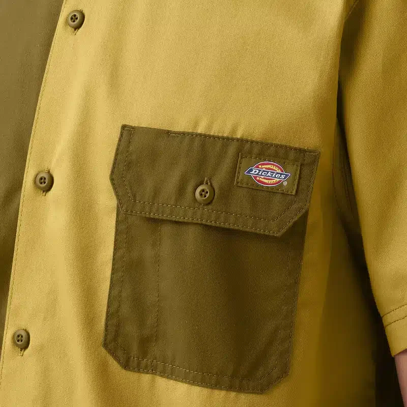 Twill Button-Up Short Sleeve Work Shirt Twill Button-Up Short Sleeve Work Shirt