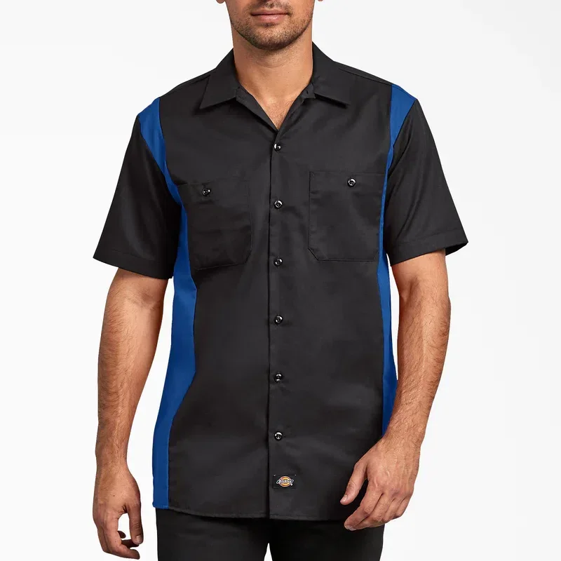 Two-Tone Short Sleeve Work Shirt Two-Tone Short Sleeve Work Shirt