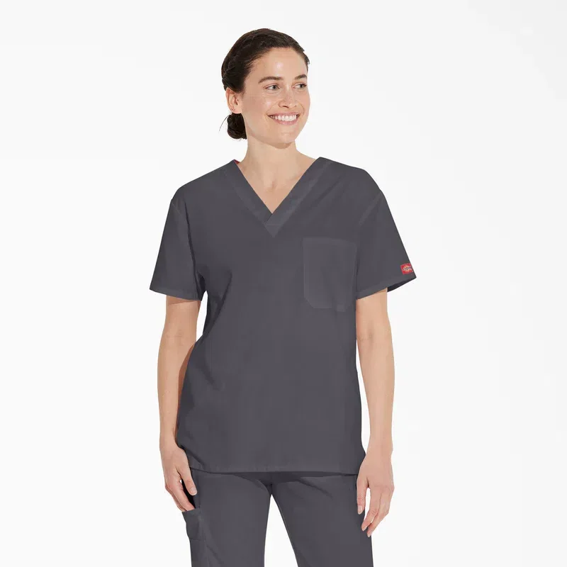 Unisex Eds Signature V-Neck Scrub Top Unisex Eds Signature V-Neck Scrub Top