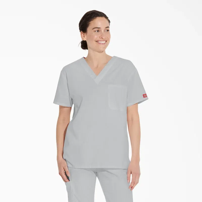 Unisex Eds Signature V-Neck Scrub Top Unisex Eds Signature V-Neck Scrub Top