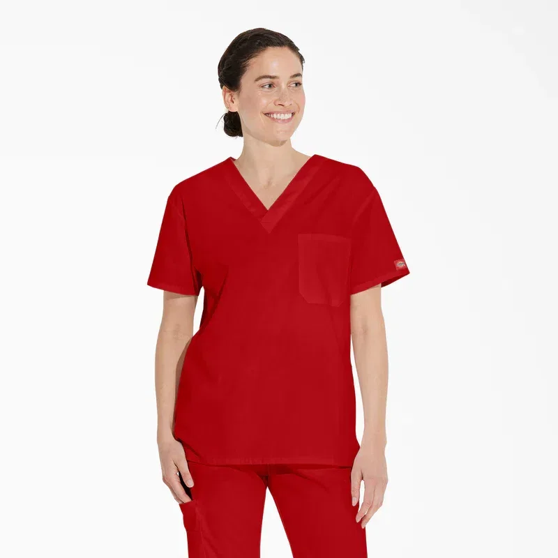 Unisex Eds Signature V-Neck Scrub Top Unisex Eds Signature V-Neck Scrub Top