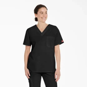 Unisex Eds Signature V-Neck Scrub Top Unisex Eds Signature V-Neck Scrub Top