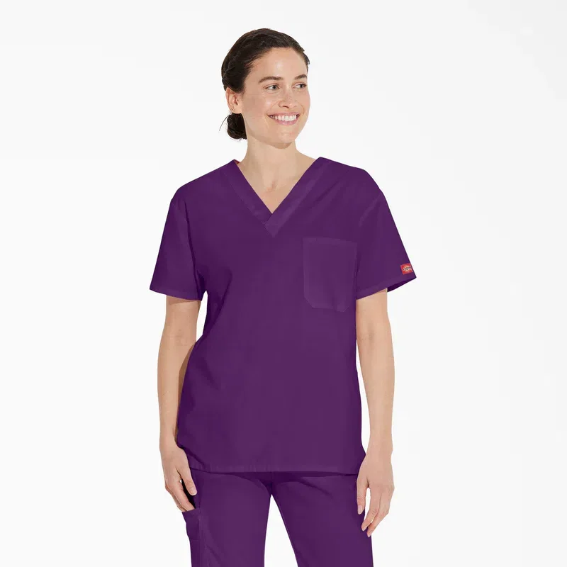 Unisex Eds Signature V-Neck Scrub Top Unisex Eds Signature V-Neck Scrub Top