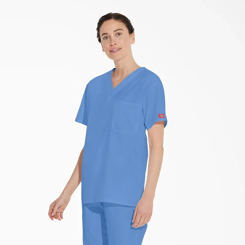 Unisex Eds Signature V-Neck Scrub Top Unisex Eds Signature V-Neck Scrub Top
