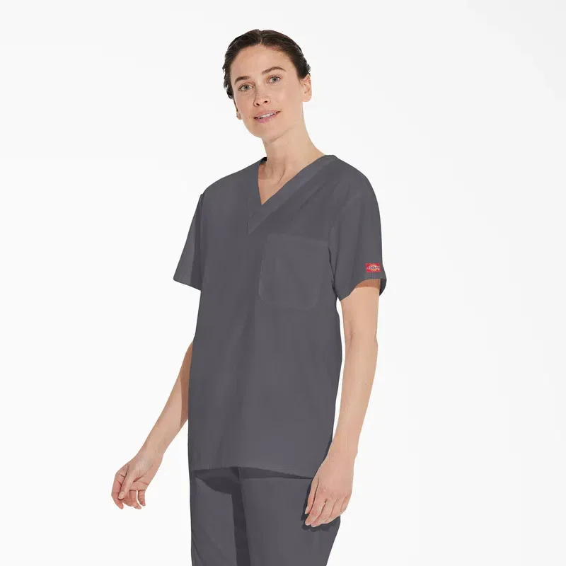 Unisex Eds Signature V-Neck Scrub Top Unisex Eds Signature V-Neck Scrub Top
