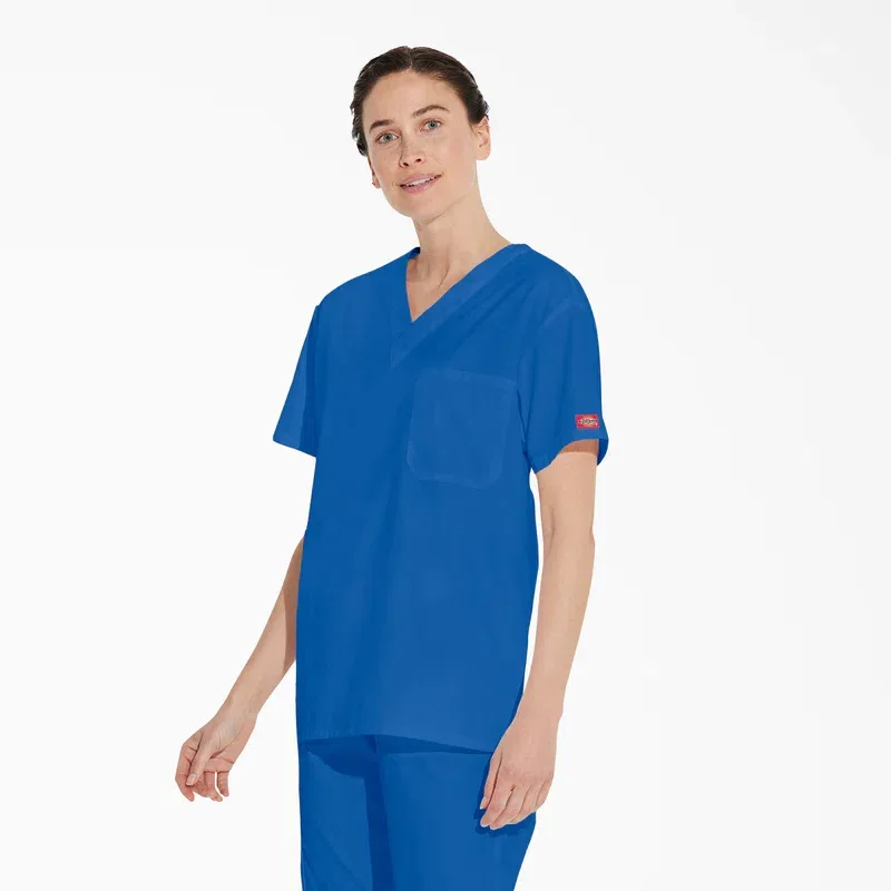 Unisex Eds Signature V-Neck Scrub Top Unisex Eds Signature V-Neck Scrub Top
