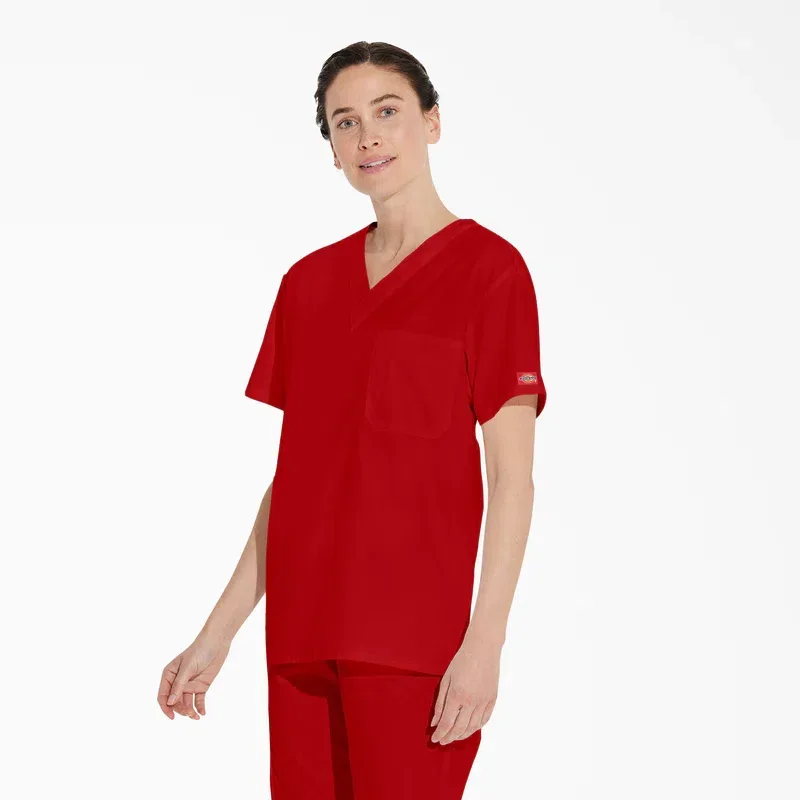 Unisex Eds Signature V-Neck Scrub Top Unisex Eds Signature V-Neck Scrub Top