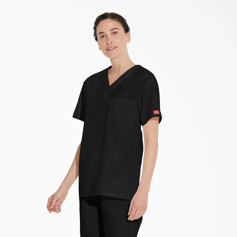 Unisex Eds Signature V-Neck Scrub Top Unisex Eds Signature V-Neck Scrub Top