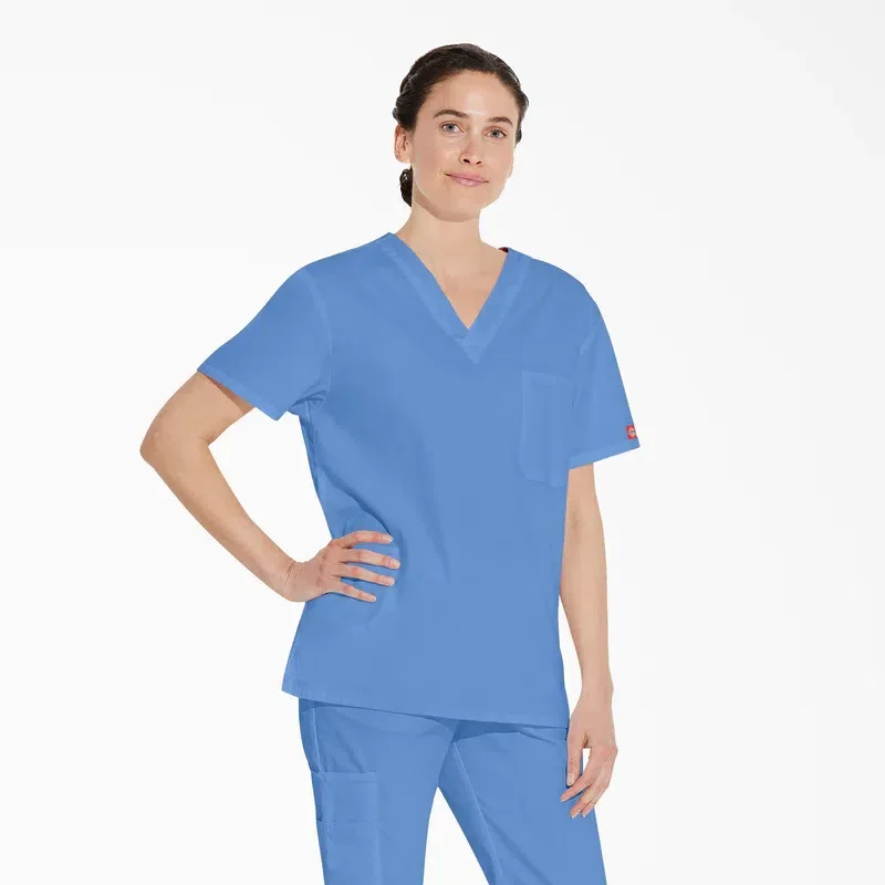Unisex Eds Signature V-Neck Scrub Top Unisex Eds Signature V-Neck Scrub Top