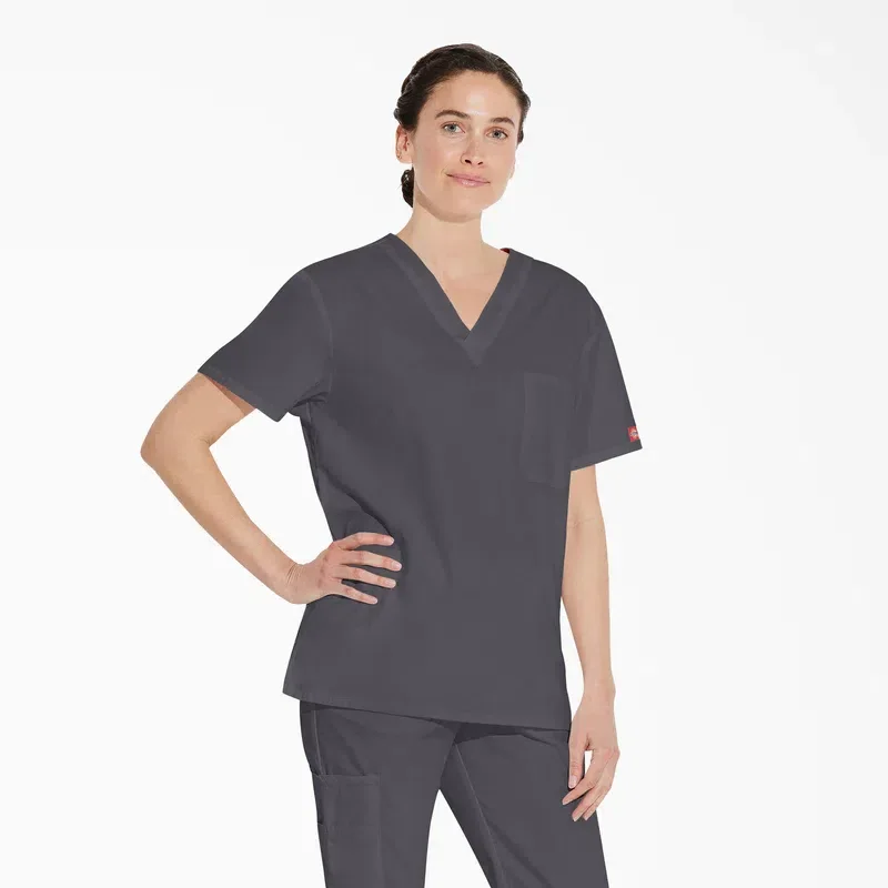 Unisex Eds Signature V-Neck Scrub Top Unisex Eds Signature V-Neck Scrub Top