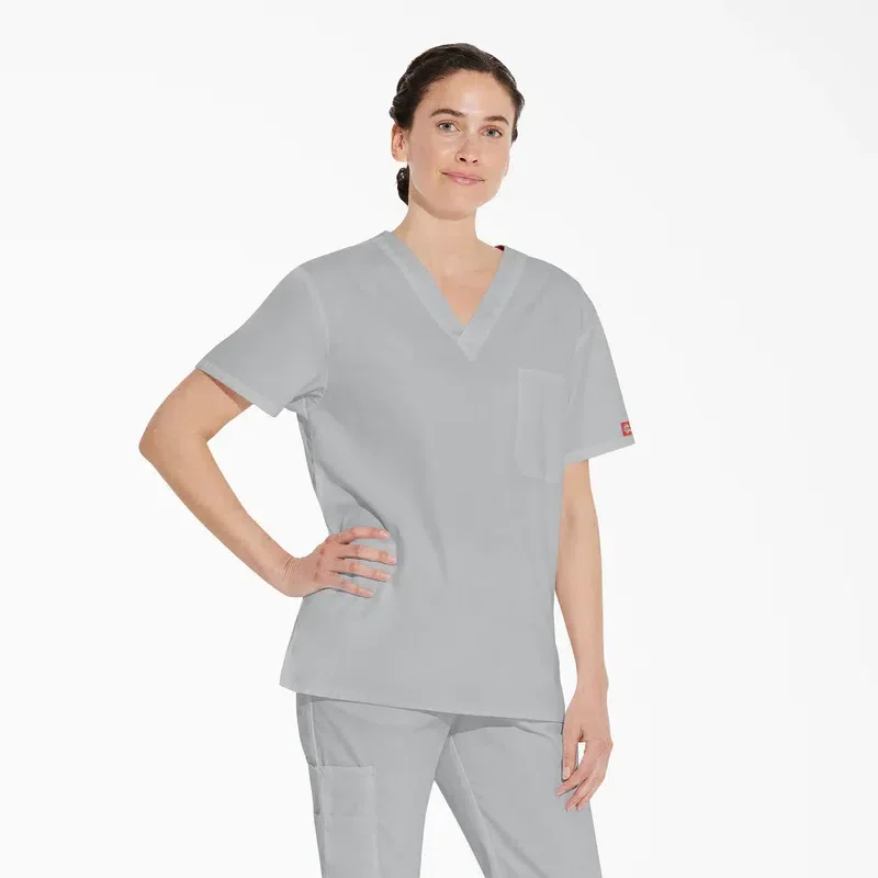 Unisex Eds Signature V-Neck Scrub Top Unisex Eds Signature V-Neck Scrub Top