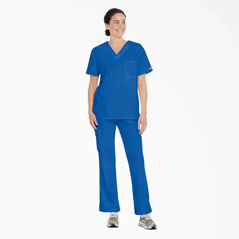 Unisex Eds Signature V-Neck Scrub Top Unisex Eds Signature V-Neck Scrub Top