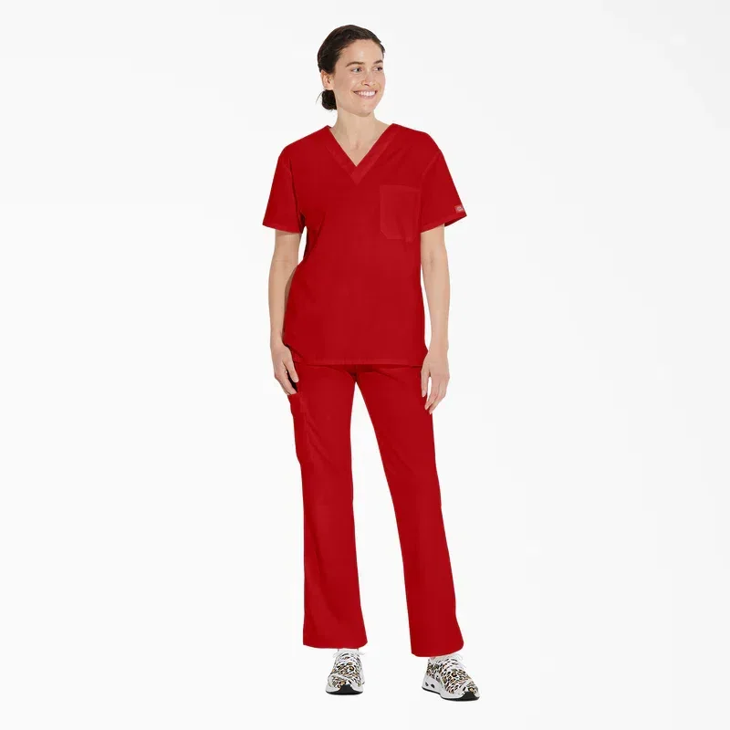Unisex Eds Signature V-Neck Scrub Top Unisex Eds Signature V-Neck Scrub Top
