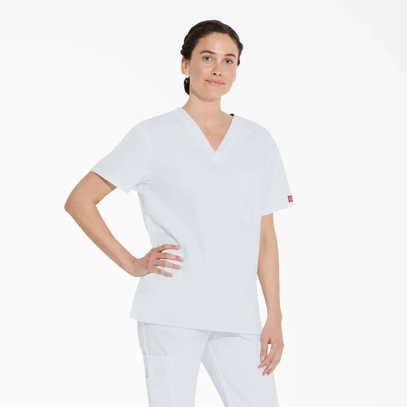 Unisex Eds Signature V-Neck Scrub Top Unisex Eds Signature V-Neck Scrub Top