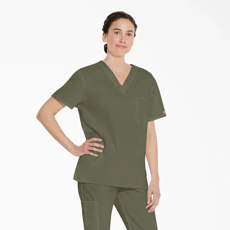 Unisex Eds Signature V-Neck Scrub Top Unisex Eds Signature V-Neck Scrub Top