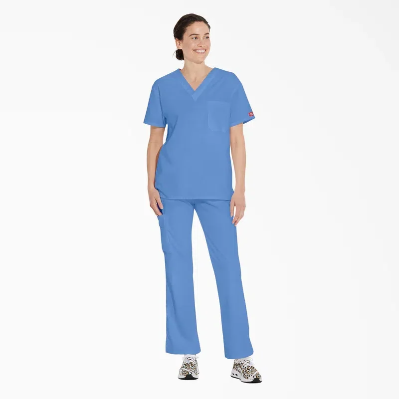 Unisex Eds Signature V-Neck Scrub Top Unisex Eds Signature V-Neck Scrub Top