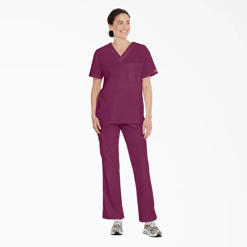 Unisex Eds Signature V-Neck Scrub Top Unisex Eds Signature V-Neck Scrub Top