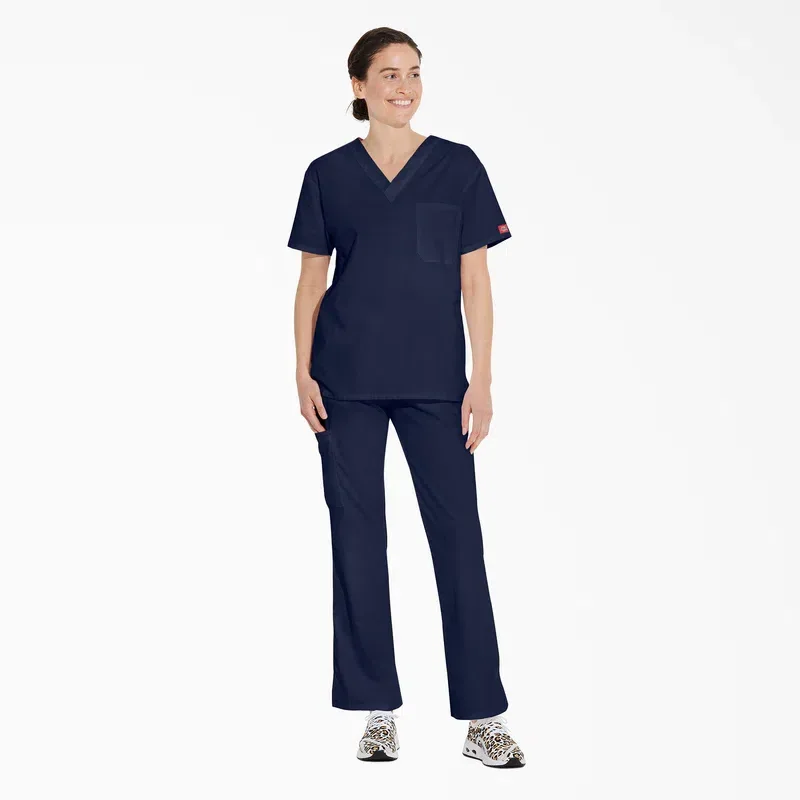 Unisex Eds Signature V-Neck Scrub Top Unisex Eds Signature V-Neck Scrub Top