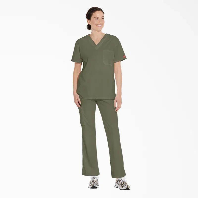 Unisex Eds Signature V-Neck Scrub Top Unisex Eds Signature V-Neck Scrub Top