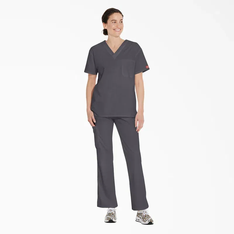 Unisex Eds Signature V-Neck Scrub Top Unisex Eds Signature V-Neck Scrub Top
