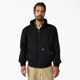 Unlined Canvas Hooded Bomber