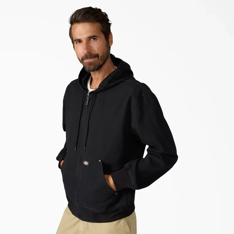 Unlined Canvas Hooded Bomber Unlined Canvas Hooded Bomber