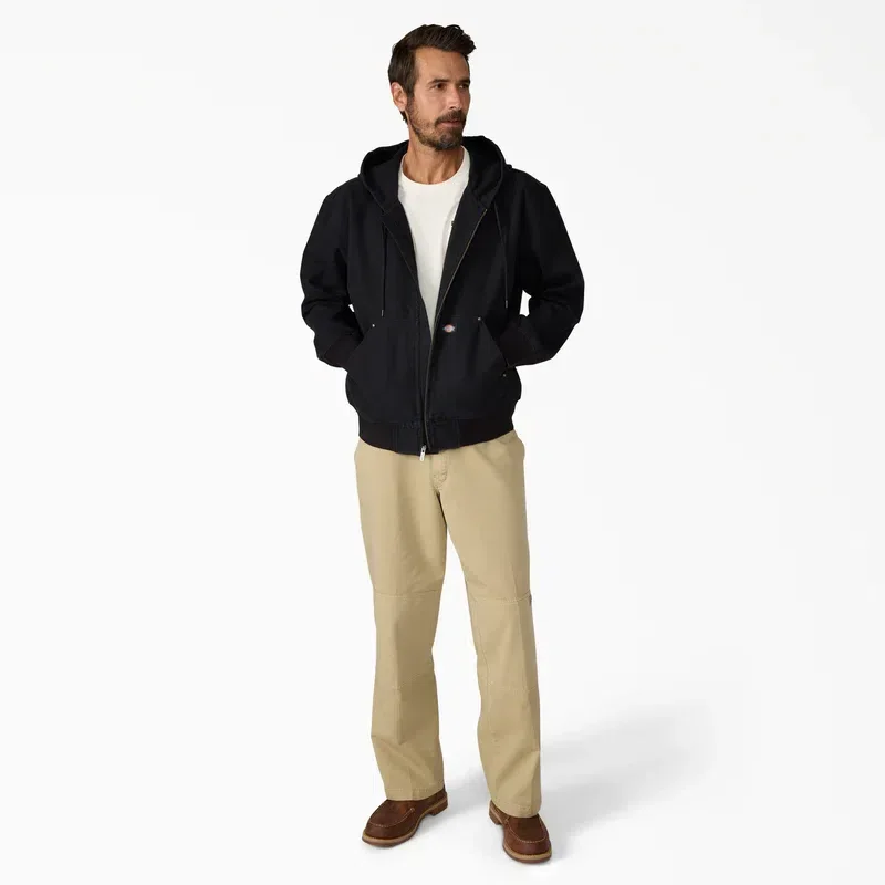Unlined Canvas Hooded Bomber Unlined Canvas Hooded Bomber