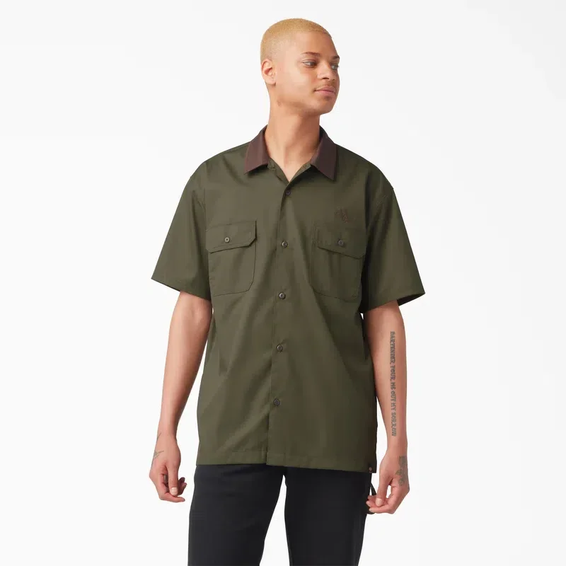 Vincent Alvarez Block Collar Work Shirt Vincent Alvarez Block Collar Work Shirt