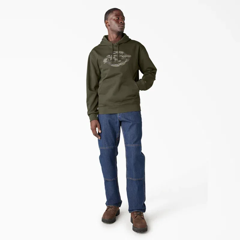 Water Repellent Camo Logo Hoodie Water Repellent Camo Logo Hoodie