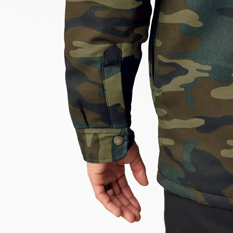 Water Repellent Duck Hooded Shirt Jacket Water Repellent Duck Hooded Shirt Jacket