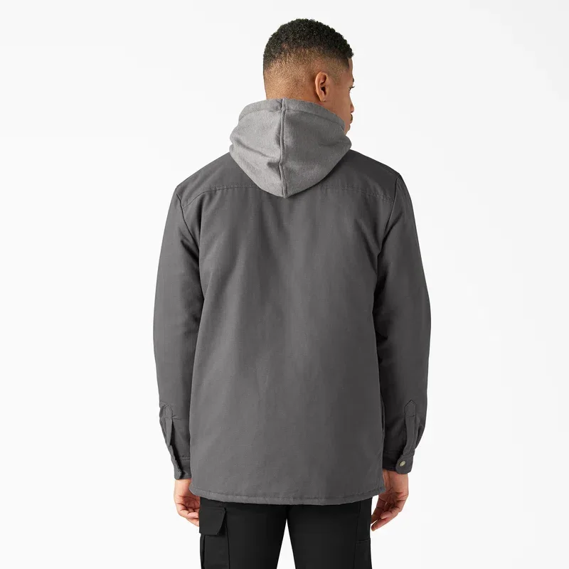 Water Repellent Duck Hooded Shirt Jacket Water Repellent Duck Hooded Shirt Jacket