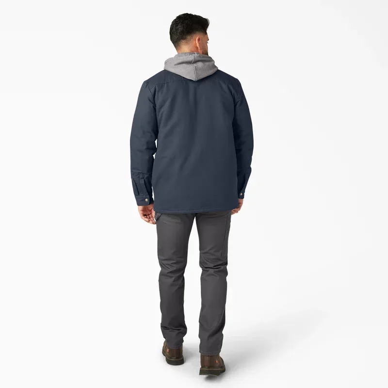 Water Repellent Duck Hooded Shirt Jacket Water Repellent Duck Hooded Shirt Jacket