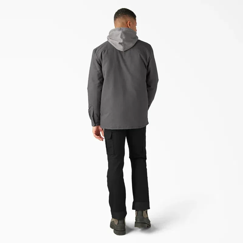 Water Repellent Duck Hooded Shirt Jacket Water Repellent Duck Hooded Shirt Jacket