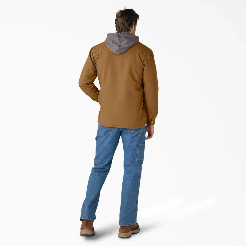 Water Repellent Duck Hooded Shirt Jacket Water Repellent Duck Hooded Shirt Jacket