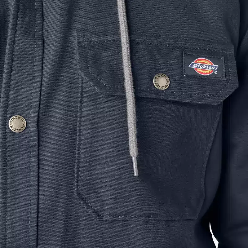 Water Repellent Duck Hooded Shirt Jacket Water Repellent Duck Hooded Shirt Jacket