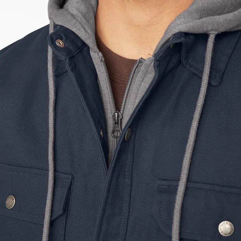 Water Repellent Duck Hooded Shirt Jacket Water Repellent Duck Hooded Shirt Jacket