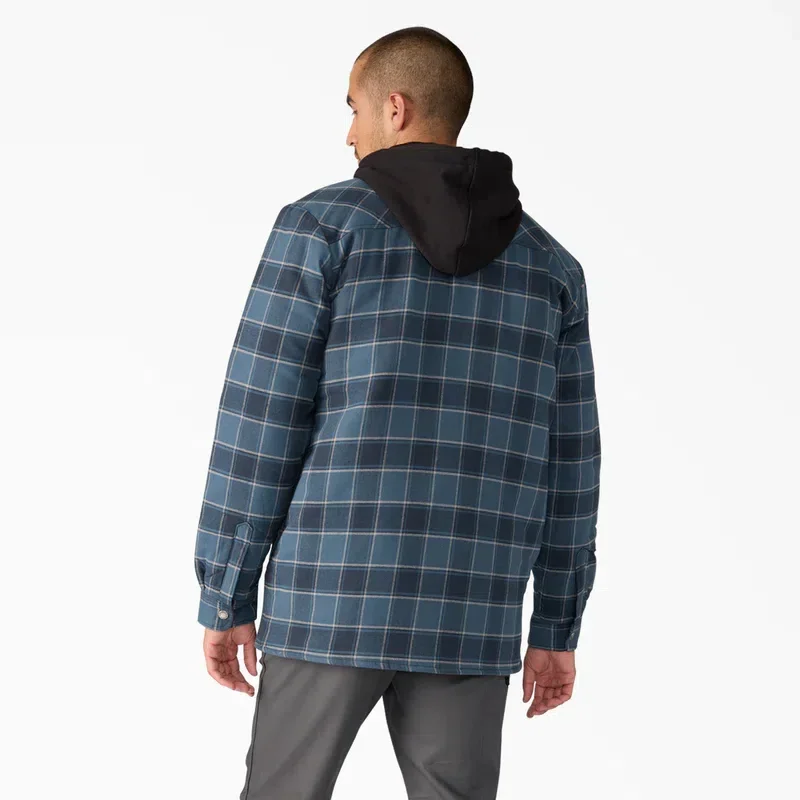 Water Repellent Flannel Hooded Shirt Jacket Water Repellent Flannel Hooded Shirt Jacket