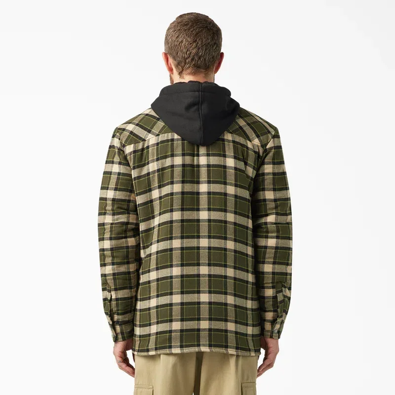 Water Repellent Flannel Hooded Shirt Jacket Water Repellent Flannel Hooded Shirt Jacket